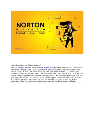 How to Download & Install Norton Antivirus?