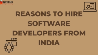 Reasons To Hire Software Developers From India