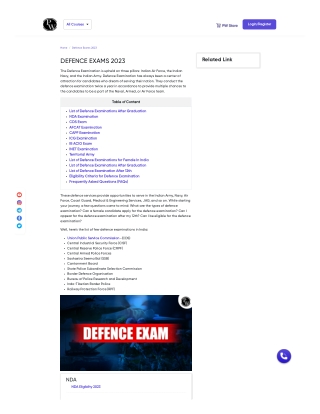 Latest Defence Examination Criteria for 2023 | Download pdf