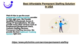 Best Affordable Permanent Staffing Solution In USA
