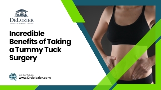 Incredible Benefits of Taking a Tummy Tuck Surgery