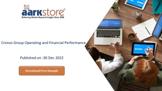 Cronos Group Operating And Financial Performance