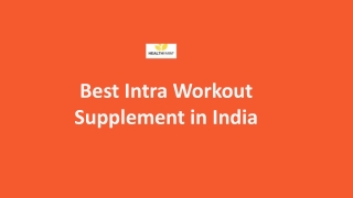 Best Intra Workout Supplement in India