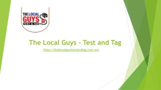 Test and Tag Services Sydney | Thelocalguystestandtag.com.au