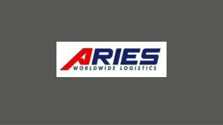 Shipment Solutions - Aries Worldwide Logistics