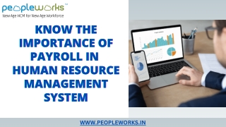 Know The Importance of Payroll in Human Resource Management System