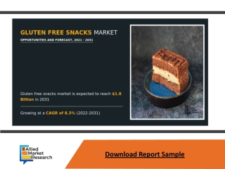 Gluten free snacks market Size Predicted to Increase at a Positive CAGR | Freedo