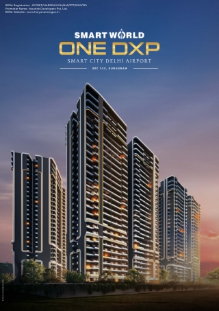 Smart World One DXP At Sector 113 Gurugram - Download Brochure