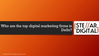 Who are the top digital marketing firms in Delhi