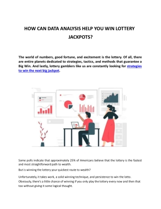 How Can Data Analysis Help You Win Lottery Jackpots?