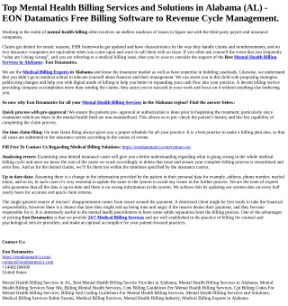 Mental Health Billing Services in Alabama (1)