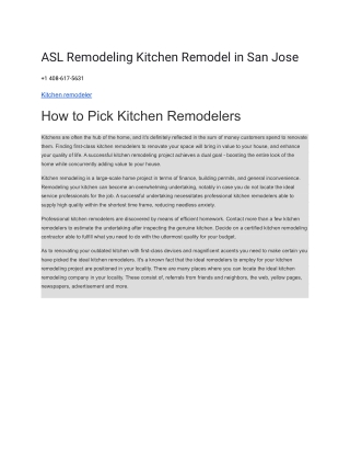 ASL Remodeling Kitchen Remodel in San Jose (2)