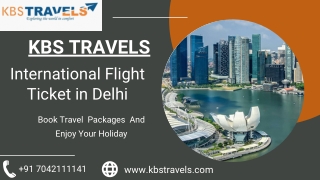 International Flight Ticket in Delhi