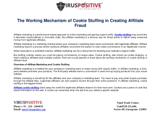 The Working Mechanism of Cookie Stuffing in Creating Affiliate Fraud