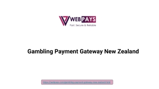 Gambling Payment Gateway New Zealand