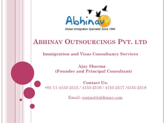 Abhinav Immigration and Visas Consulting Company
