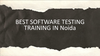 best software testing training in Noida (1)