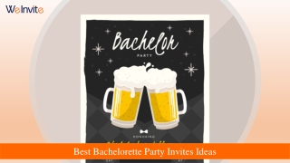 Invitation Ideas for Bachelorette Party