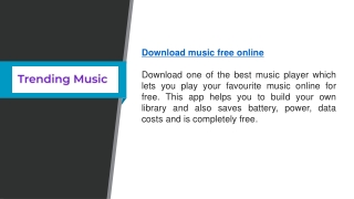 Download Music Free Online  Trending.fm