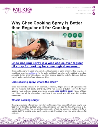 ghee cooking spray