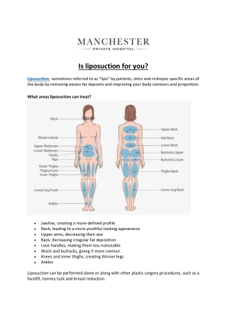 Is liposuction for you