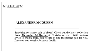 Alexander Mcqueen  Nextshoess.co.nz