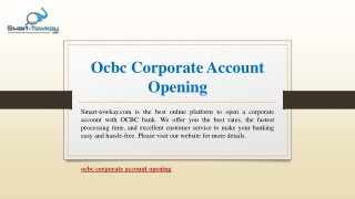 Ocbc Corporate Account Opening | Smart-towkay.com