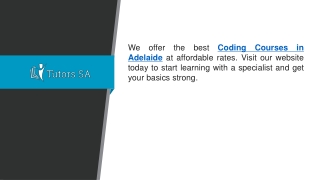 Coding Courses in Adelaide