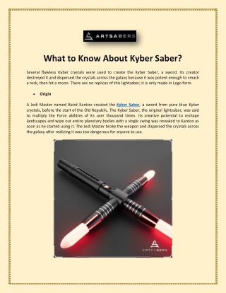 What to Know About Kyber Saber?