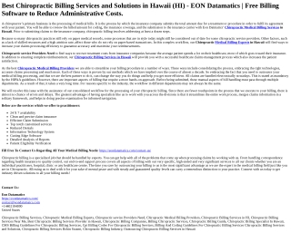 Chiropractic Billing Services in Hawaii (1)