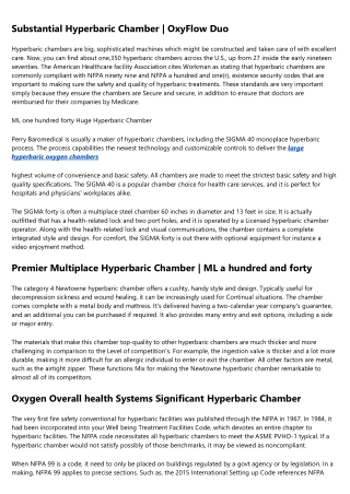 20 Resources That'll Make You Better at large hyperbaric oxygen chambers