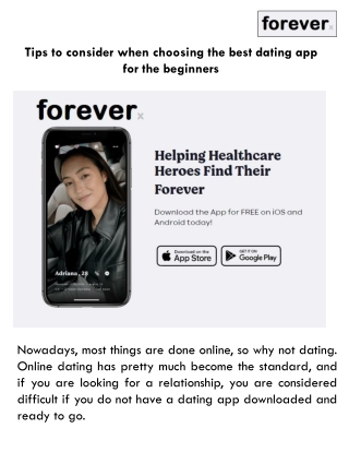 Tips to consider when choosing the best dating app for the beginners