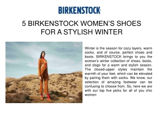 5 Birkenstock Women’s Shoes For A Stylish Winter - Check Now!