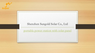 Portable Power Station With Solar Panel | Sungoldsolar.us