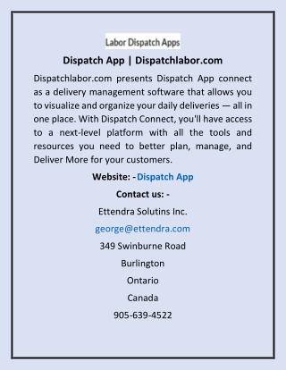 Dispatch App | Dispatchlabor.com