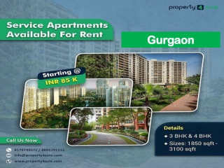 Find Comfortable Service Apartments in Gurgaon