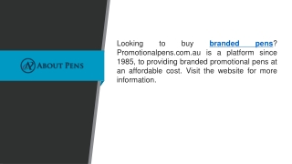 Branded Pens  Promotionalpens.com.au