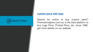 Custom Pens With Logo  Promotionalpens.com.au