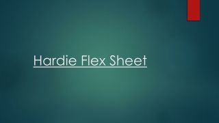 The Hardie Flex Sheet Offers a Flat Panel with a Classic Appearance To Your Home