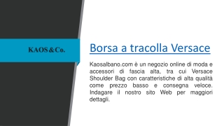 Borsa a tracolla Versace  Kaosalbano