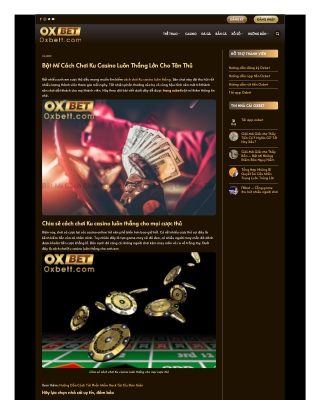Bật Mí Cách Chơi Ku Casino Luôn Thắng Lớn Cho Tân Thủ