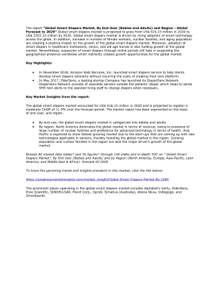 smart diapers market