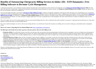 Chiropractic Billing Services in Idaho