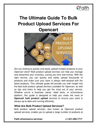 The Ultimate Guide to Bulk Product Upload Services for Opencart