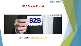 B2B Travel Portal