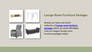 Lounge Room Furniture Packages