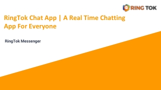 _RingTok Chat App _ A Real Time Chatting App For Everyone