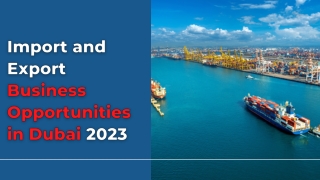 Import & Export Business Opportunities in Dubai