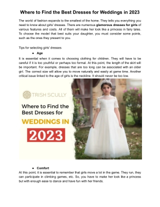 Where to Find the Best Dresses for Weddings in 2023