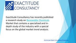 Renewable Chemicals Market